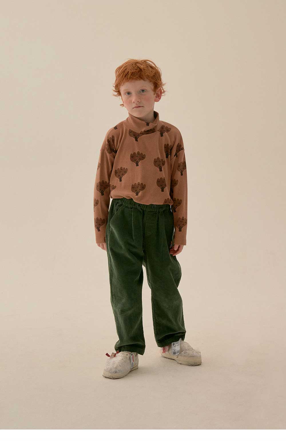 Boys & Girls Green Corduroy Trousers