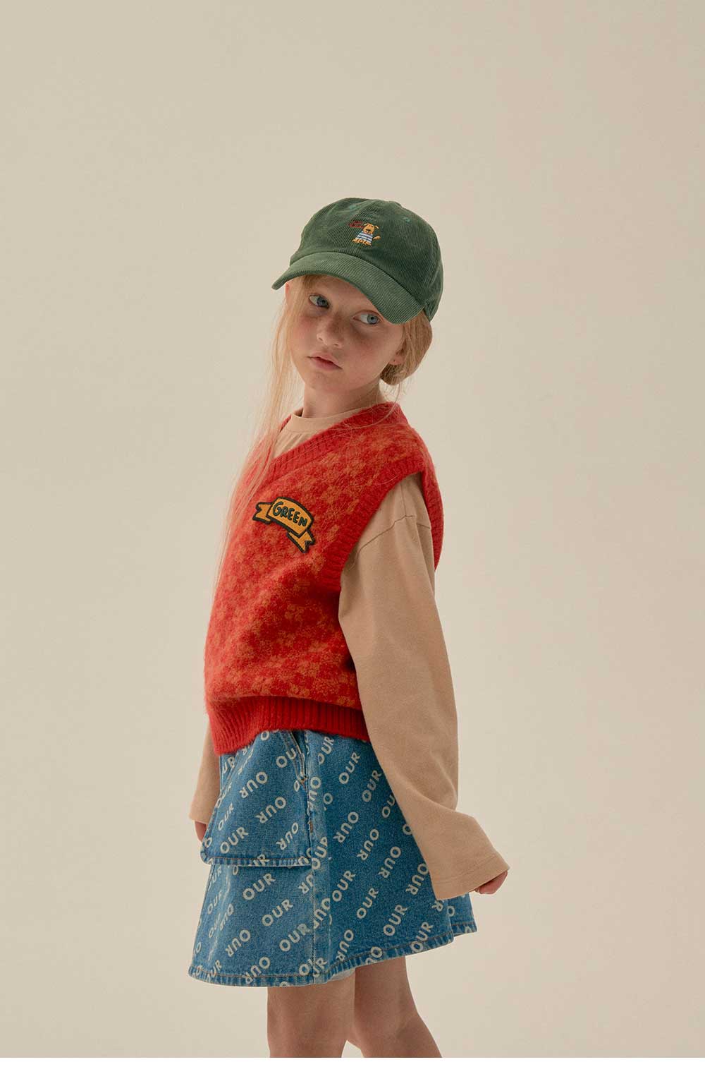 Boys & Girls Red Knit Vest