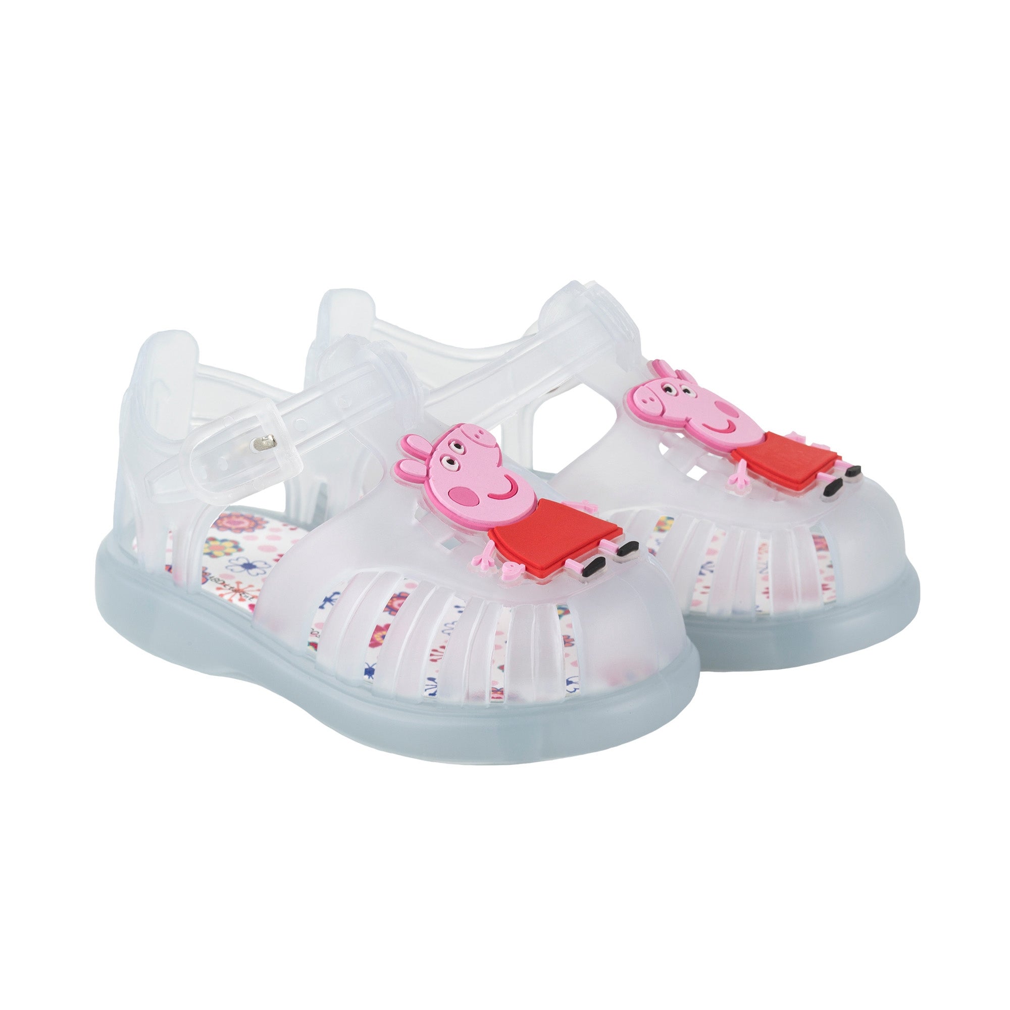 Girls & Boys Transparent White Jelly Shoes