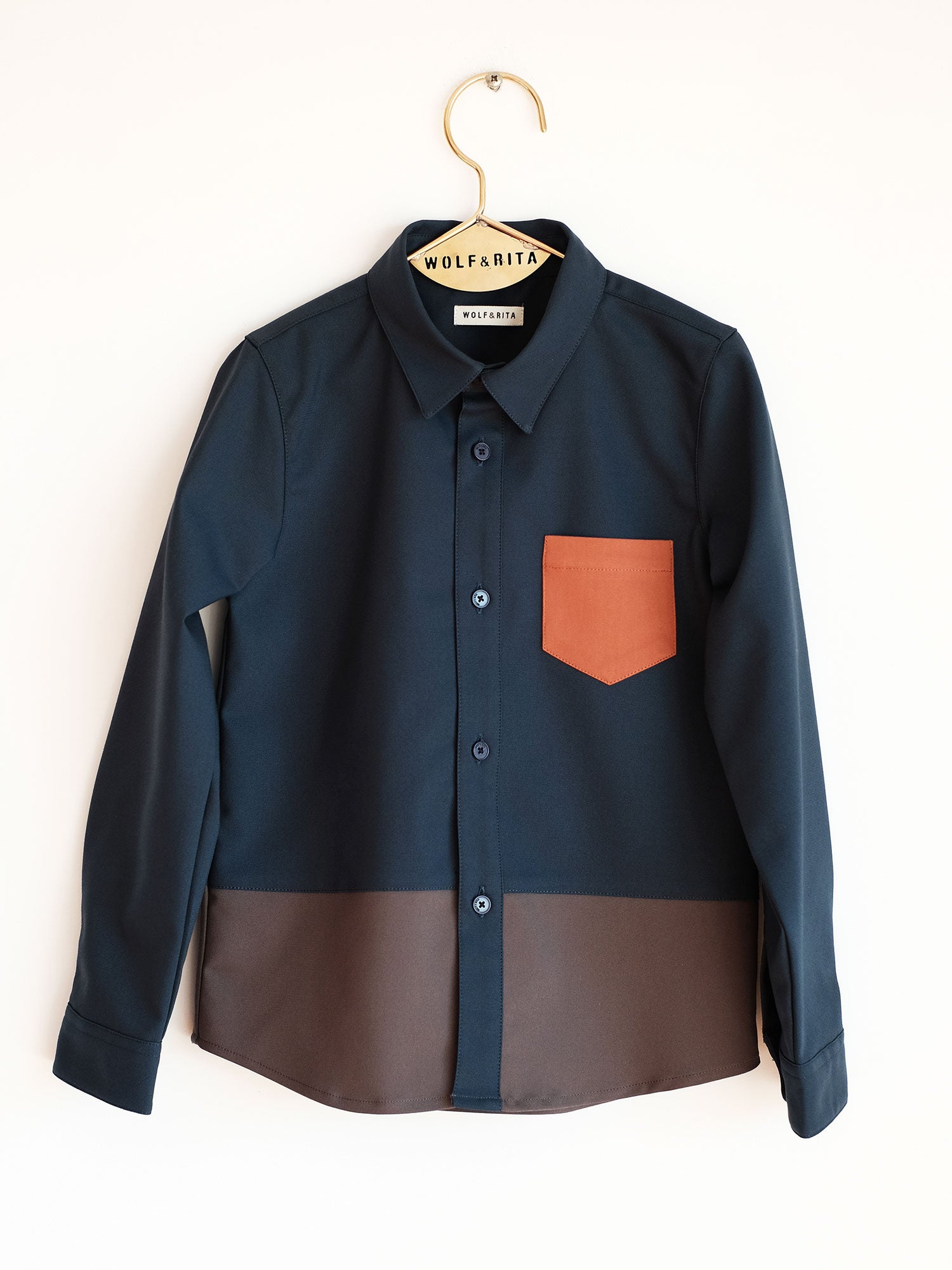 Boys  Blue  "SAMUEL"  Cotton  Shirt