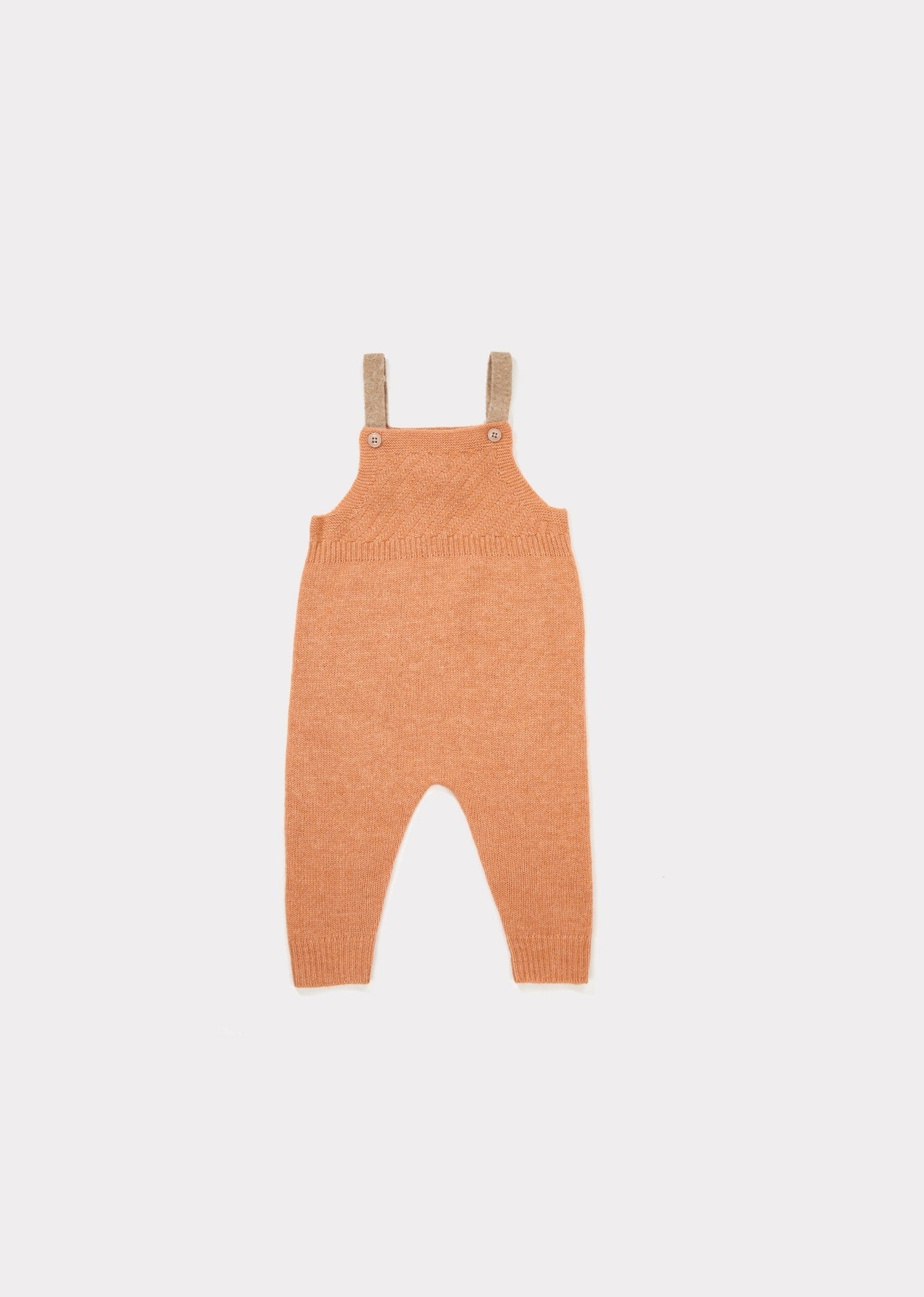 Baby Light Orange Knitted Romper