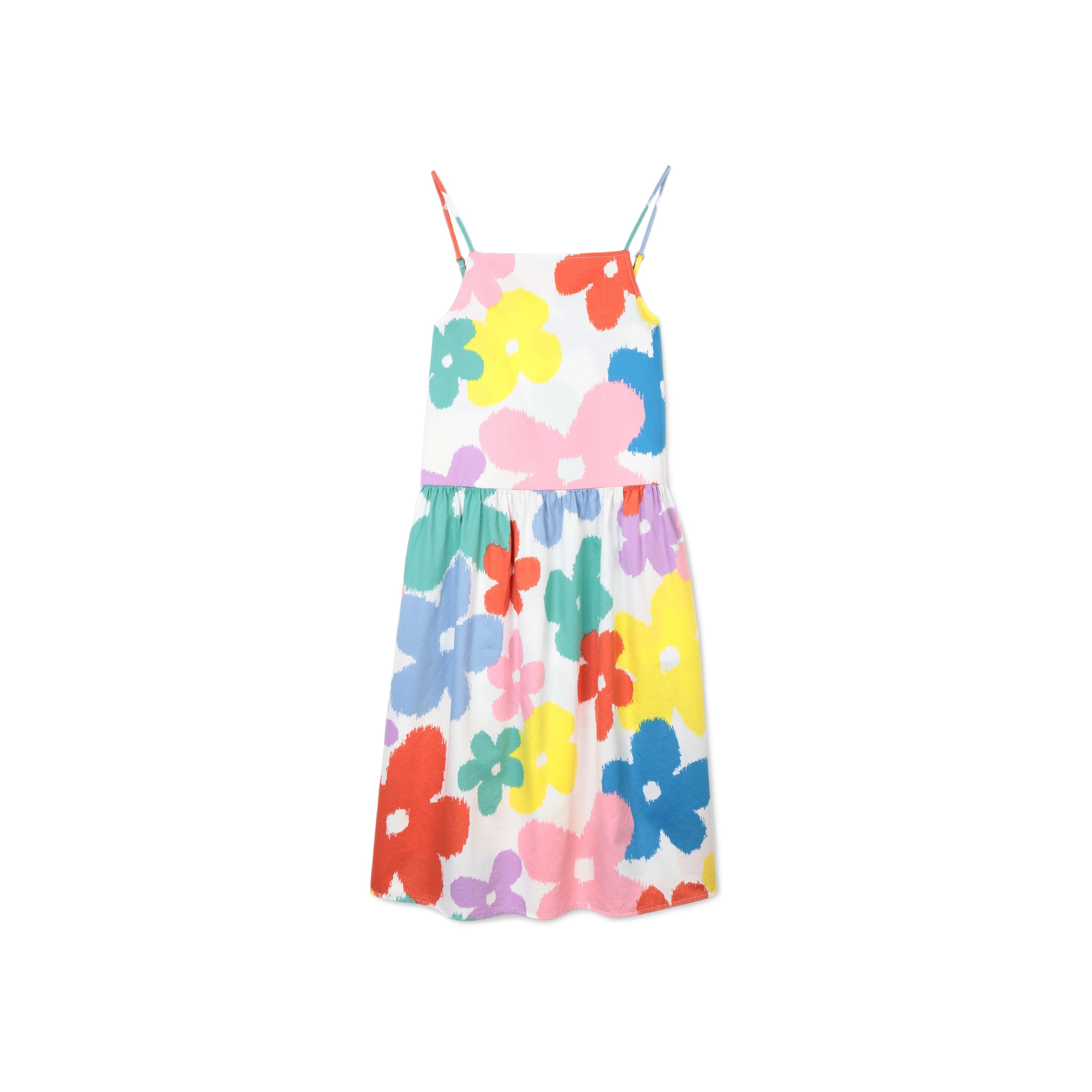 Robe en coton à fleurs multicolores pour filles