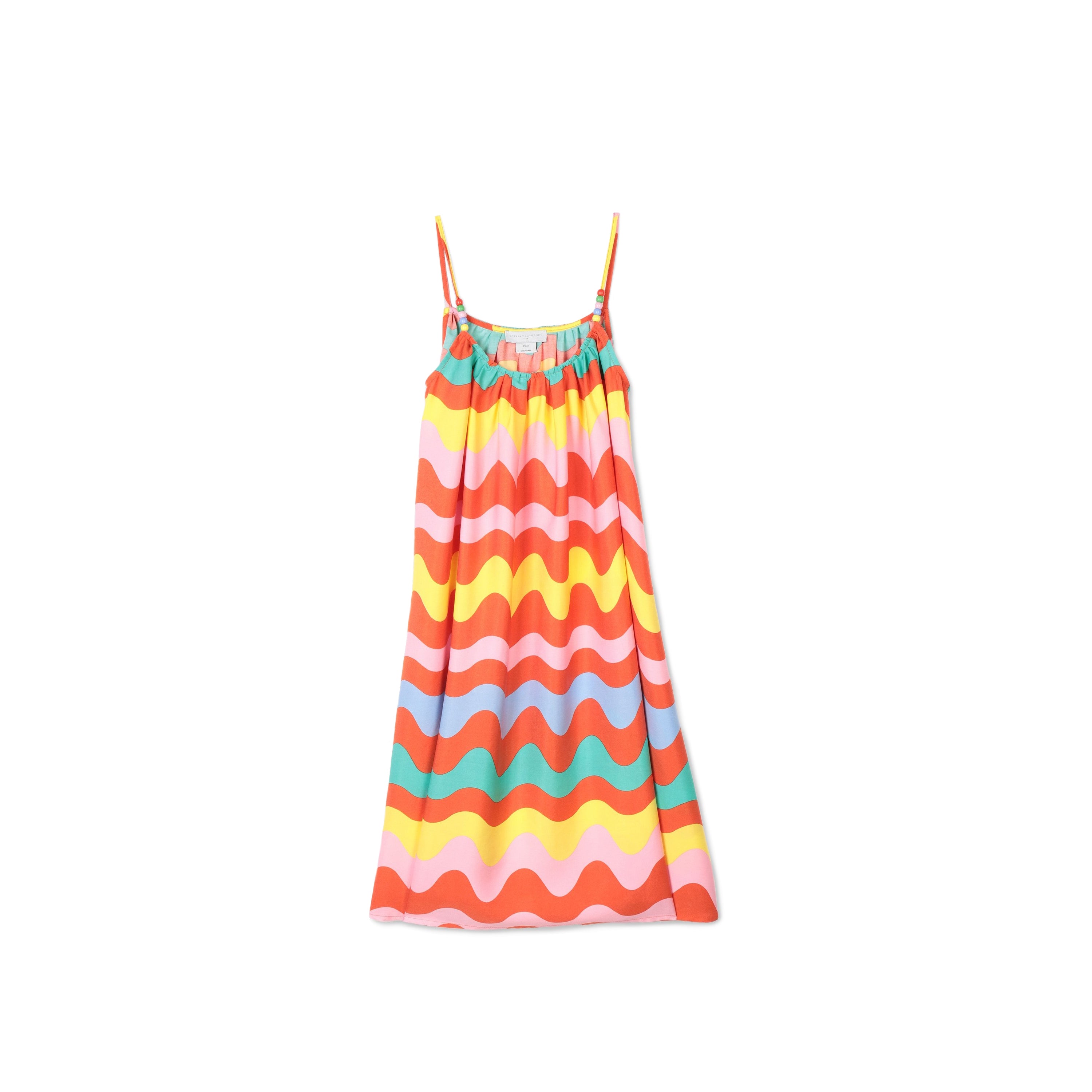 Robe en twill multicolore pour fille