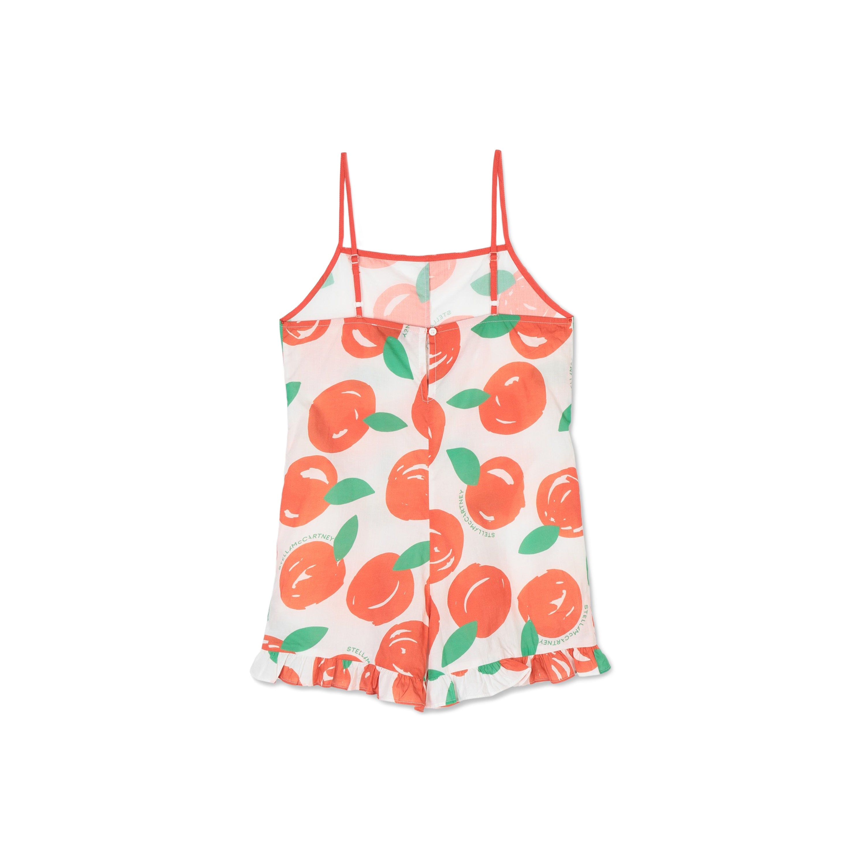 Combinaison en coton orange pour filles