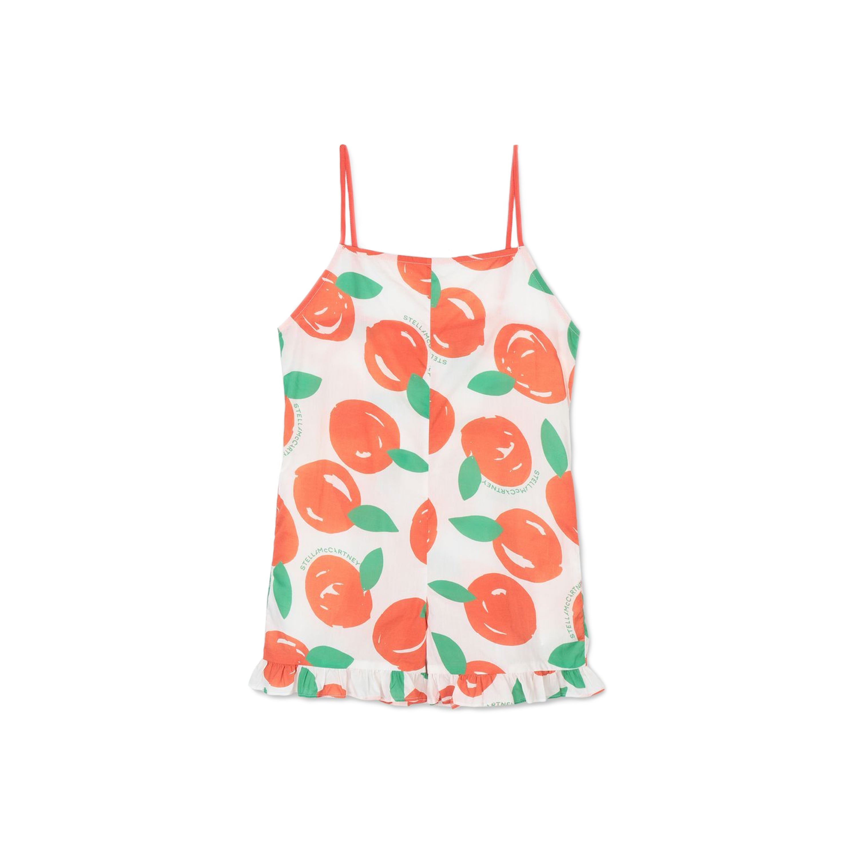Combinaison en coton orange pour filles