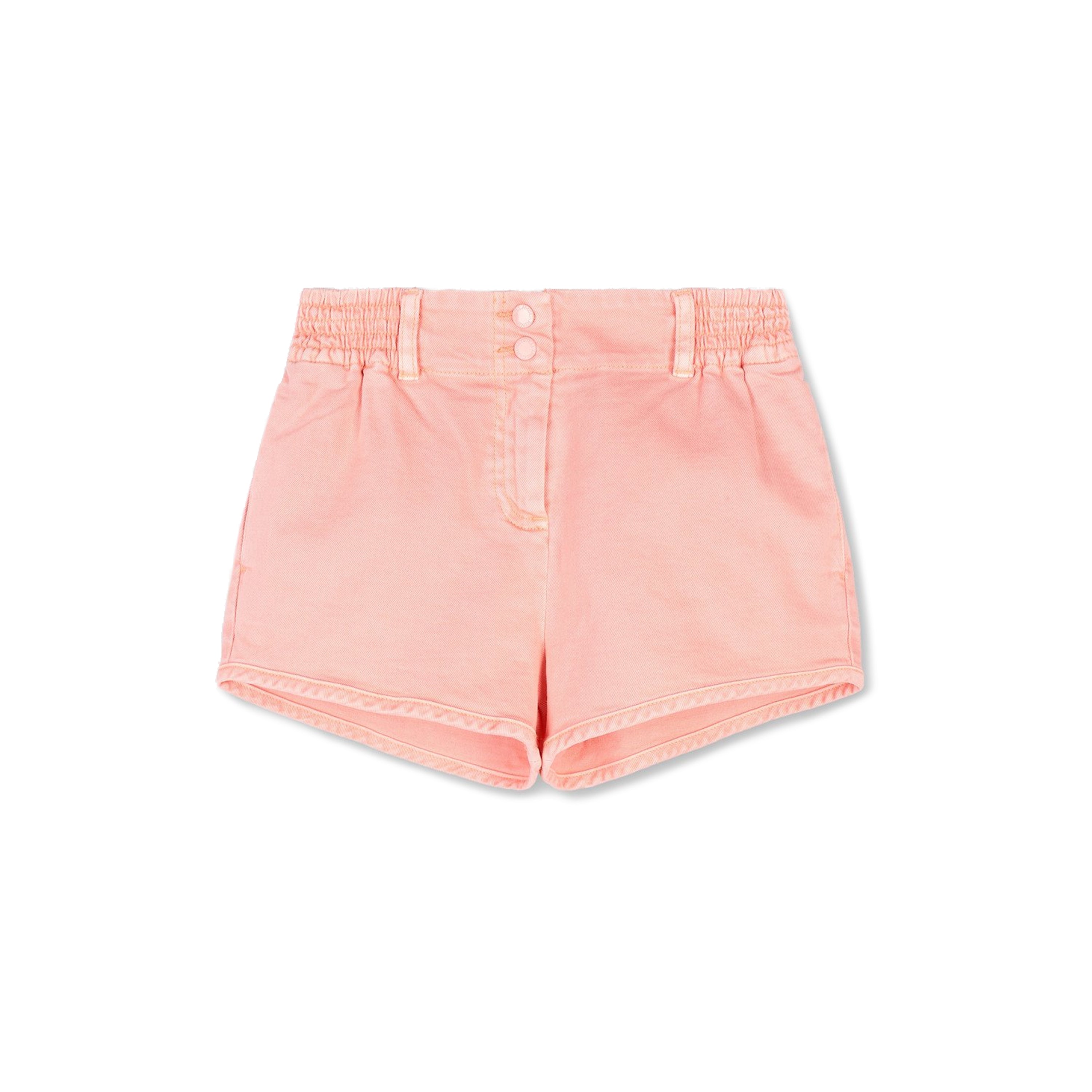 Girls Light Pink Denim Shorts