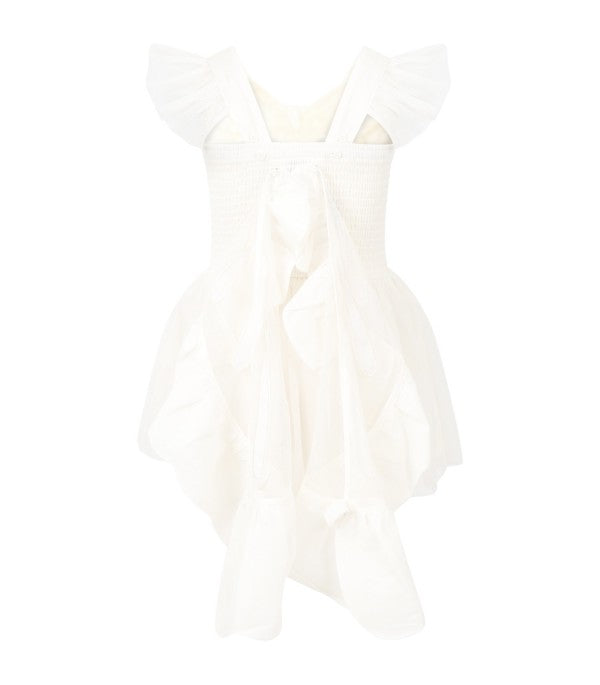 Robe en Tulle Papillon Blanche pour Filles