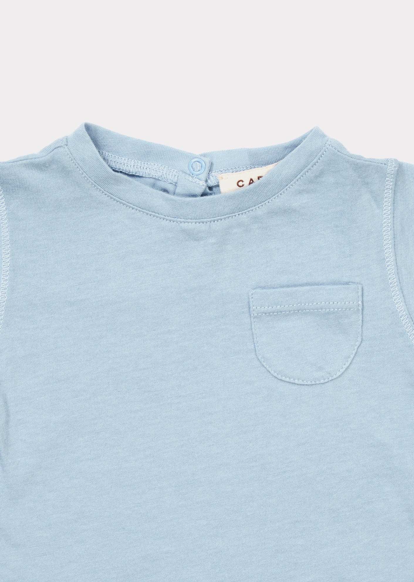 Baby Boys Blue Cotton T-shirt