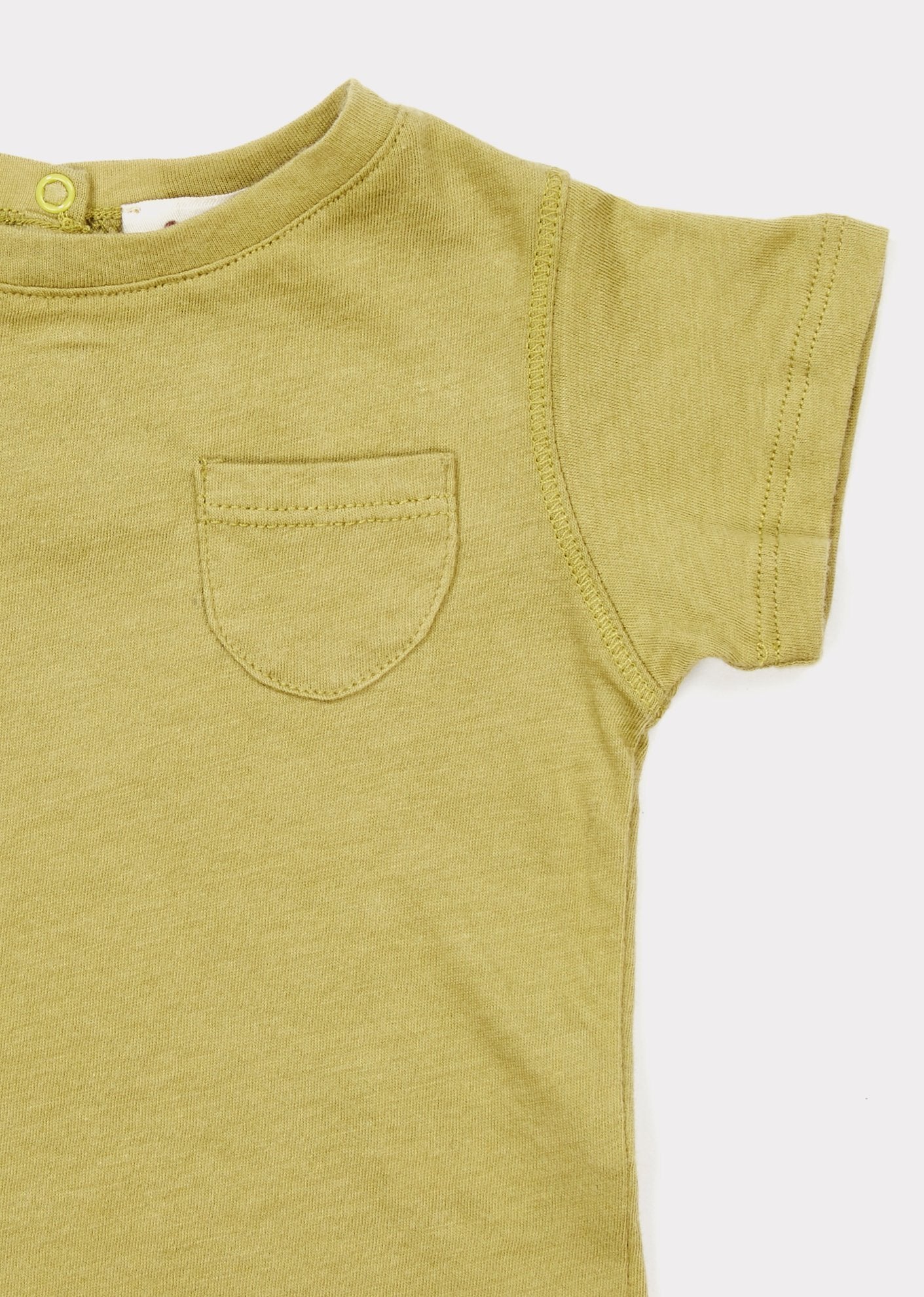 Baby Boys Yellow Cotton T-shirt