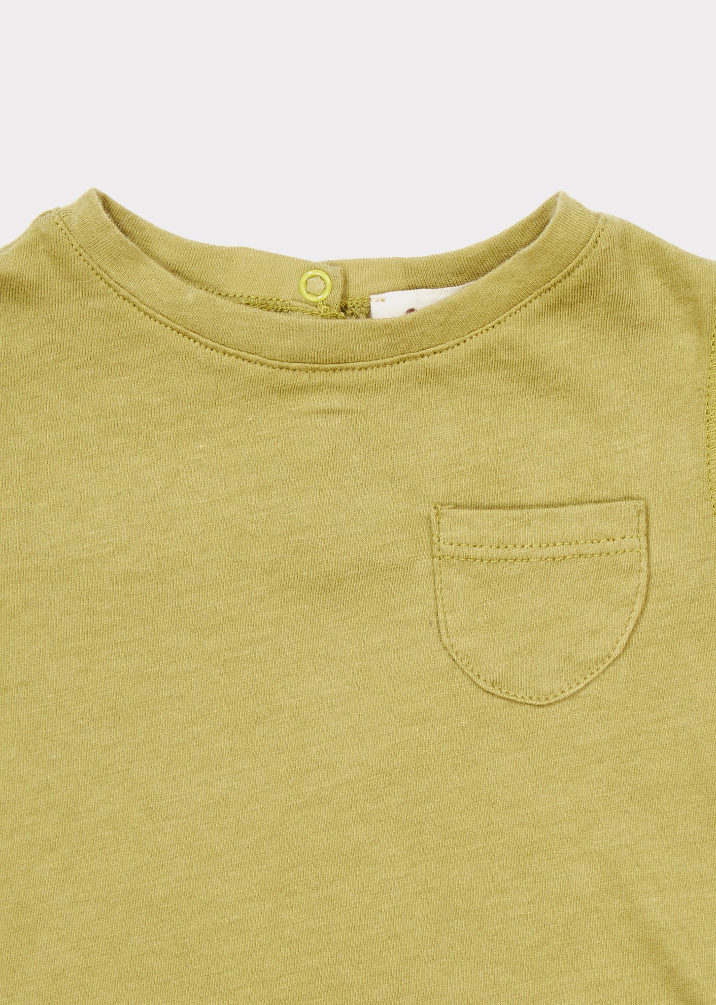 Baby Boys Yellow Cotton T-shirt