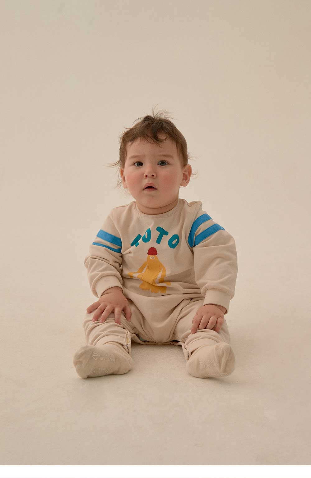 Baby Boys & Girls White Printed Cotton Babysuit
