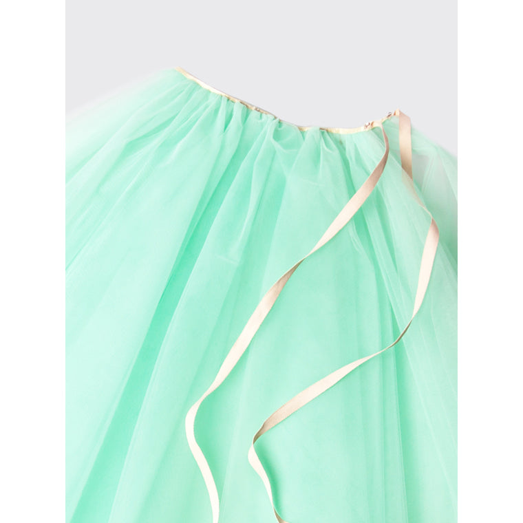 Women Mint Tulle Skirt(75cm)