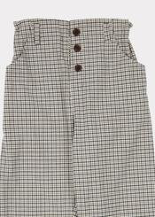 Girls Ecru Check Vulture Trousers