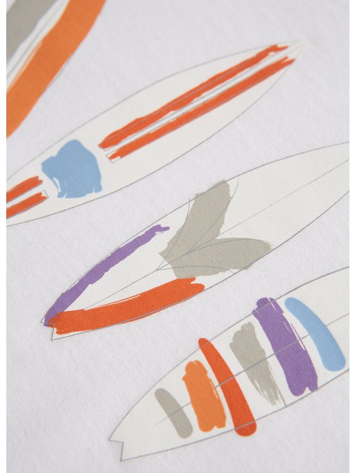 Boys White Cotton T-shirt